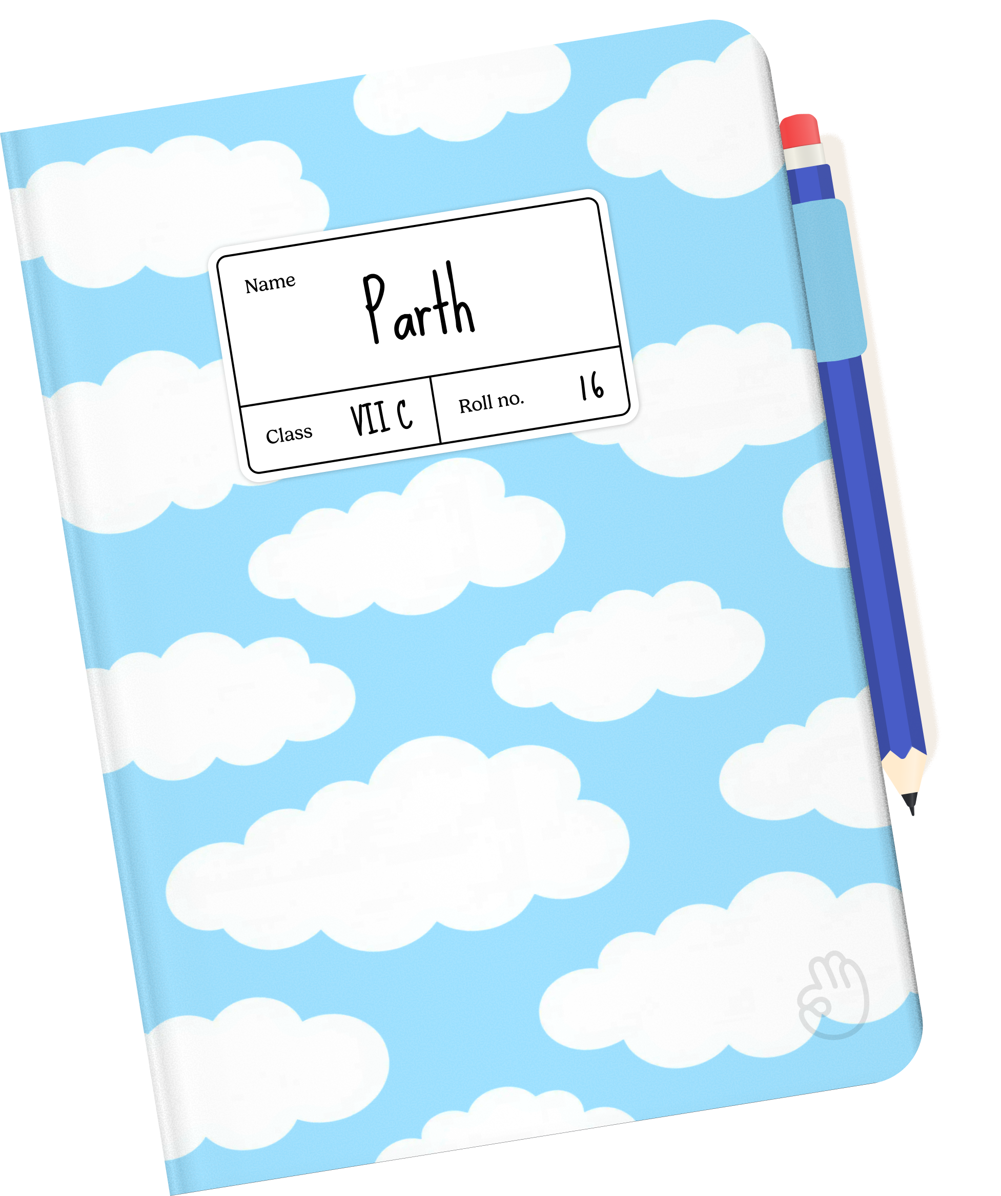 Parth's blue cloud notebook